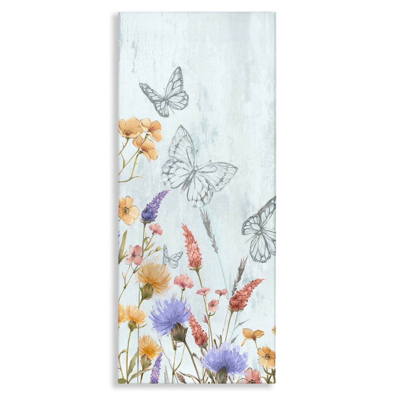 Stupell Industries Butterfly Outlines & Florals Canvas Wall Art Design by Alex Black